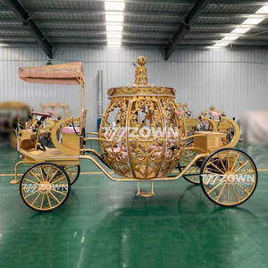 <span class=keywords><strong>Precio</strong></span> de fábrica Batería eléctrica Cenicienta Calabaza <span class=keywords><strong>Boda</strong></span> Carruaje de caballos Royal Horse Carriage - Product Image 4