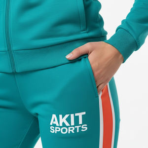 Vêtement de jogging décontracté d'hiver de qualité supérieure en gros, pour femmes, poids lourd, 100% coton respirant, survêtement avec cordon de serrage - Product Image 6