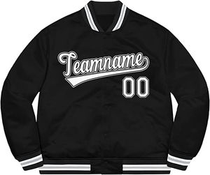 Chaqueta bomber con logotipo personalizado para hombre, chaquetas de calle OEM, abrigos de moda de equipo universitario de béisbol, chaquetas de talla grande para hombre 2022 - Product Image 6