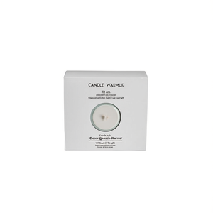 Chauffe-bougie rond en verre de 12 cm sans bougie chauffe-plat - Product Image 2