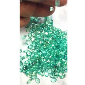 242 pièces d'apatite verte naturelle 7x5mm facette ovale 130 Cts Lot Iroc ventes mars pierre de naissance pierres précieuses en vrac coupées 82 $ US pour tous - Product Image 1