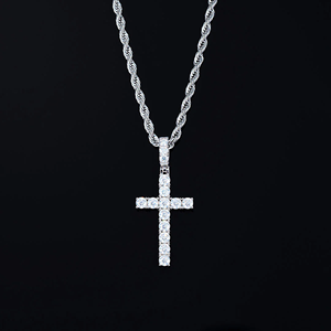 Pendentif en alliage de luxe personnalisé avec diamants, logo de couronne 3D personnalisé, visage d'animal de compagnie, serti de diamants, charme hip-hop - Product Image 5