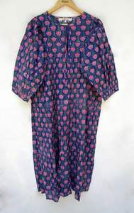 Énergique Rose Femmes Kimono Maxi Robe Corsage Dentelle Tissu Féminin Charme Bouton Décoration Numérique Cordon Ajustement Réglable - Product Image 4