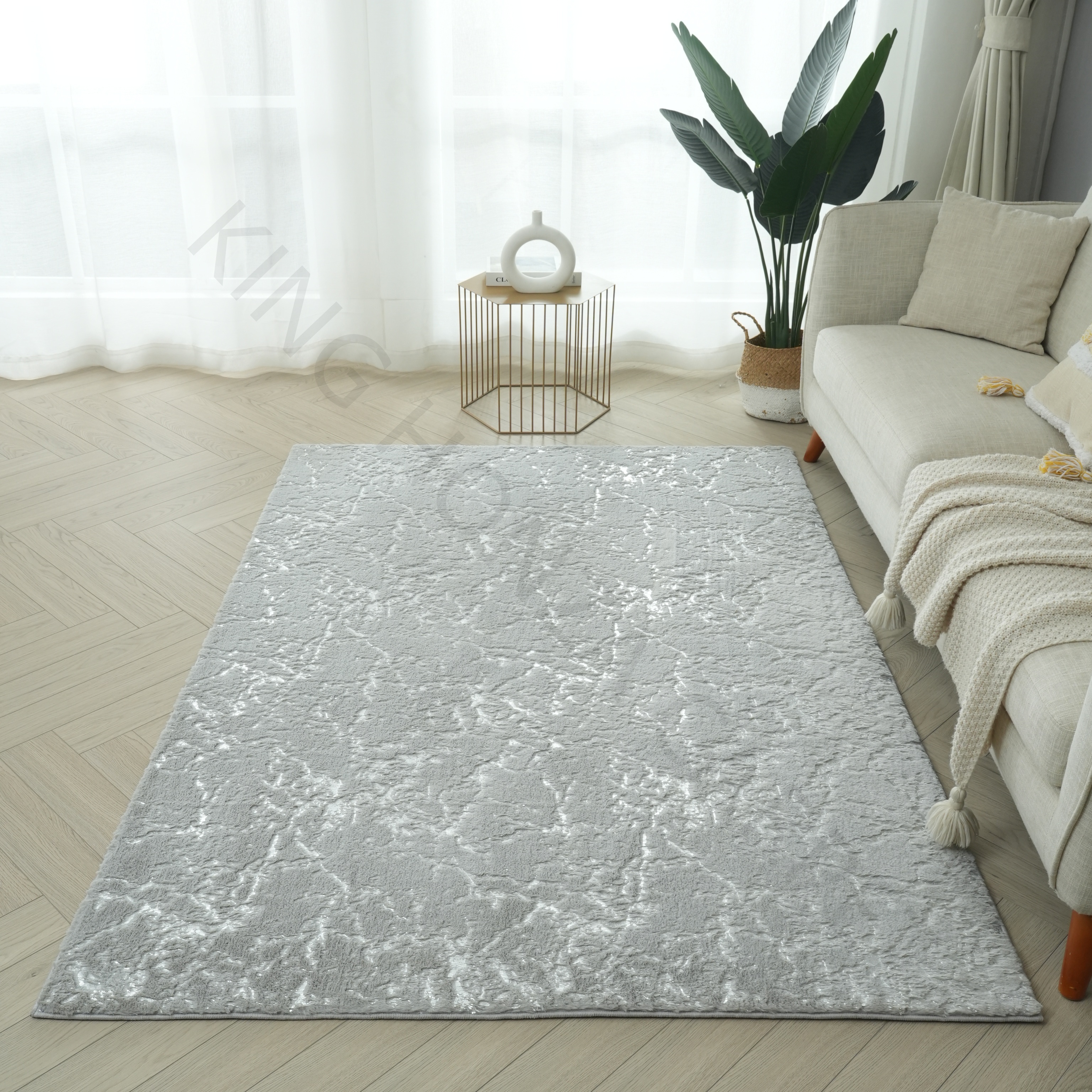 Tapis de séchage en pierre de marbre blanc gris 45,7 x 61 cm