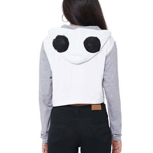 Hot Selling Premium Crop Top Hoodie Casual Streetwear Drop-Shoulder Breathable & Eco-Friendly - Product Image 2