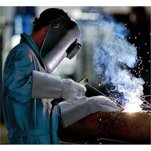 ถุงมือหนังสีน้ำตาลแบบย้อนยุค TIG MiG สำหรับโรงงานผลิตหนังวัวแยกชิ้น - Product Image 6