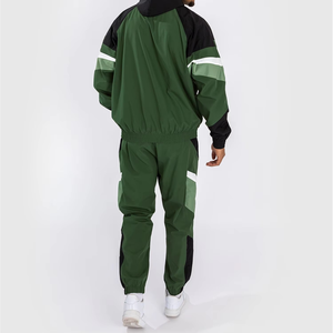 Survêtement personnalisé pour hommes, tenues coupe-vent en nylon, ensemble veste de sport, survêtement de jogging à demi fermeture éclair pour hommes - Product Image 6