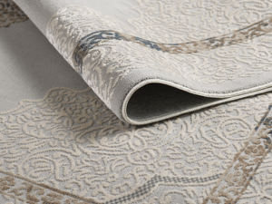 Tapis turc de luxe fait à la machine, Borrego gris marine, qualité supérieure pour salon, fabriqué à Gaziantep. - Product Image 2