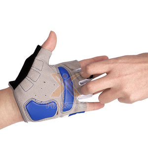 Unique Style Low MOQ Half <b>Finger</b> Non-Slip Breathable Mesh Cycling Gloves with Adjustable Wrist <b>Strap</b> Unisex - Product Image 3