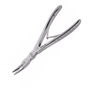 Rongeur Manual Quirúrgico Beyer de 2 mm y 15 cm, Doble Acción, Curvo, Acero Inoxidable, Certificado CE y MOL, Clase II - Product Image 1