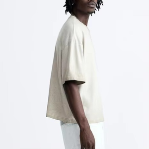 เสื้อยืดสำหรับผู้ชายเสื้อเดรส100% คอตตอนโชว์ไหล่เสื้อใส่ออกแบบโลโก้ได้ตามที่ต้องการ - Product Image 3