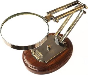 Loupe d'écran en laiton moderne Barraud & Sons London 10x diamètre d'objectif couleur personnalisée accessoire de bureau - Product Image 2
