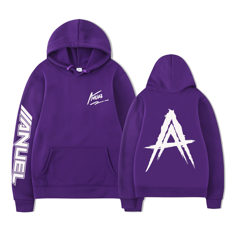 Purple and white characters