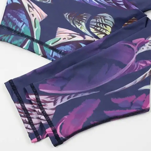 Conjuntos de Yoga sin costuras transpirables para mujer 2024, equipo de entrenamiento sublimado con patrón sólido, ropa deportiva para Fitness para mujer - Product Image 4