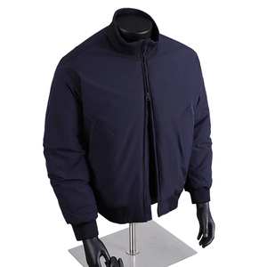 Nouveaux hommes hiver Bomber doudoune épais extérieur coupe-vent soie coquille avant Logo couleur unie décontracté coton rembourré vêtements d'extérieur - Product Image 5