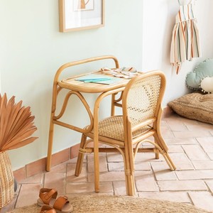 Ensemble table et chaises de bureau en rotin pour enfants en bas âge meubles de chambre de bébé ensembles de décoration tables en osier avec chaises - Product Image 5