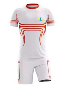 Uniforme de Fútbol Personalizado con su Propio Logotipo a Bajo Precio, Camiseta y Pantalones Cortos de Fútbol de Alta Calidad, Uniformes de Secado Rápido - Product Image 2