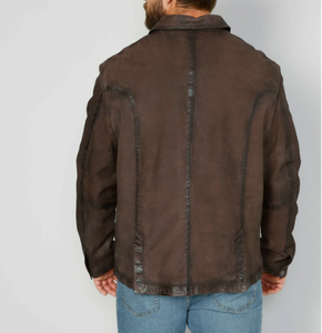 Chaquetas de cuero personalizadas de buena calidad 2025 chaqueta de cuero de invierno para hombres a la venta chaquetas de moda cómodas - Product Image 3