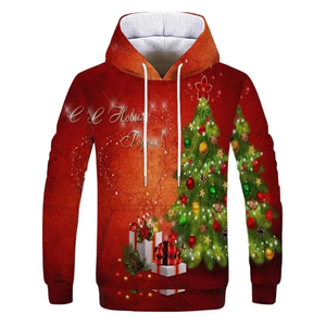 Latest Style Hoodies Winter Christmas Hot Selling Hoodies Popular Men <b>Velvet</b> Warm Pullover Hoodie - Product Image 1
