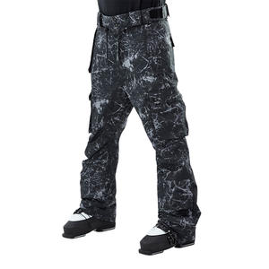 Pantalones de esquí personalizados OEM para hombre con logotipo de tela transpirable a prueba de viento, ajuste térmico y soporte de etiquetado - Product Image 1