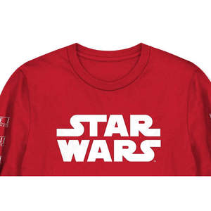Felpa con Grafica Rossa Star Wars da Uomo Taglia X-Large, Camicia Casual in Popeline 100% Cotone - Product Image 2