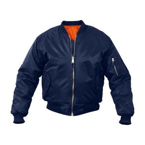 Chaqueta de bombardero de vuelo con patrón de bordado cómodo clásico personalizada para mujeres y hombres - Product Image 1