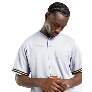 Nouveau design Vente en gros de vêtements de baseball athlétiques personnalisés Uniformes d'équipe Polyester imprimé par sublimation 2025 Maillots de baseball - Product Image 3