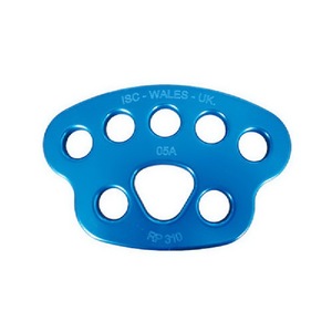 Distributore a Puleggia Media per Attrezzatura da Arrampicata ISC ALU-ANOD 40 KN 7+1 Fori CE0120 FS Certificato CE Accessorio - Product Image 1