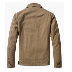 Custom OEM Design 100% Cotton Men's Solid Dark Brown Color <b>Slim</b> <b>Fit</b> <b>Jackets</b> With Pockets <b>Jacket</b> Surplus Stocks From Bangladesh - Product Image 4