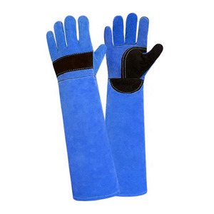 ถุงมือหนังวัวแท้สำหรับป้องกันการกัดและควบคุมการทำงานป้องกันการตัดจากปากีสถานออกแบบได้ตามต้องการ - Product Image 4