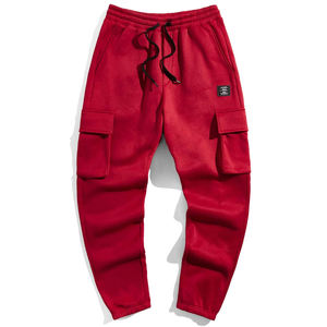 Streetwear décontracté pour hommes, joggers, pantalons de survêtement, pantalons évasés cargo empilés avec poche, logo personnalisé OEM - Product Image 1