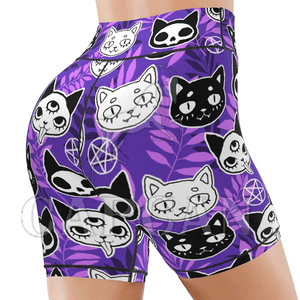 Quick Dry Women's Workout <b>Shorts</b> Custom Printed Polyester/Cotton <b>Harem</b> Pant Style with Elastic Waist Unique Patches - Product Image 4