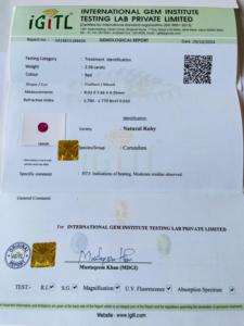 Rubis naturel uniquement chauffé coussin coupe pierre précieuse qualité AAA avec superbe lustre belle couleur rouge origine Mozambique et fabrication parfaite - Product Image 6