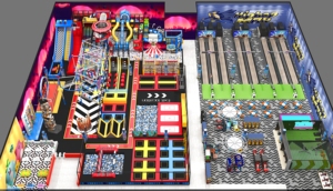 Parque Infantil Interior con Temática Deportiva y de Entretenimiento para Niños, con Toboganes y Trampolí<span class=keywords><strong>n</strong></span>, Equipo de Juego para Clubes Infantiles y Centros de Juego - Product Image 6