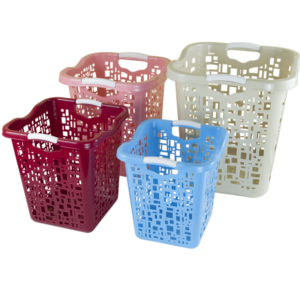 ตะกร้าใส่เสื้อผ้าสกปรกตะกร้าใส่เสื้อผ้าทำจากพลาสติกทนทานสำหรับห้องน้ำและห้องนอน2023 - Product Image 1