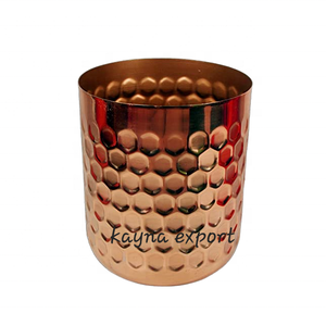 Pots de fleurs et jardinières en métal plaqué or décoration intérieure belle jardinière en métal design en relief fournitures de jardin - Product Image 6