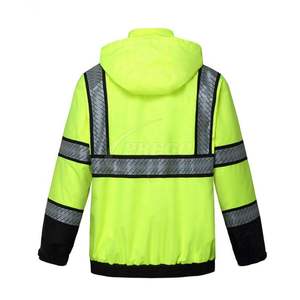 เสื้อกันฝนแบบสะท้อนแสง ปี 2026  เสื้อแจ็คเก็ตความปลอดภัยแบบมองเห็นได้ชัดเจน  ผ้าฝ้าย  สำหรับงานป้องกัน - Product Image 3