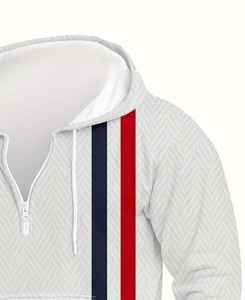 เสื้อฮู้ดดี้ผู้ชายพรีเมียม สวมใส่สบายเป็นพิเศษ ผลิตจากผ้าฝ้าย 100% ปักลาย ประดับลูกปัด ย้อมสีพื้น พิมพ์ลายดิจิทัล ปรับแต่งได้ - Product Image 3