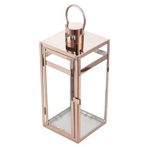 El mejor artesano hecho a mano, linterna de acero inoxidable de oro rosa, iluminación festiva Interior del hogar, portavelas decorativo de Metal - Product Image 3