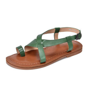 Mules y Sandalias de Cuero Suave para Mujer, Pantuflas Planas Casuales para el Hogar, Dormitorio, Playa de Verano y Uso Diario - Product Image 4