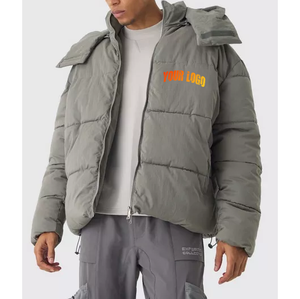 Veste d'hiver pour homme avec design du fabricant personnalisé OEM Veste matelassée Manteau en duvet Veste d'hiver en duvet pour homme - Product Image 4