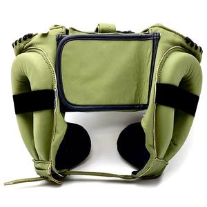 Casque de boxe en PU en gros, protège-tête MMA Muay Thai, rembourrage en mousse respirant, écologique, protection de la tête à fort impact - Product Image 2