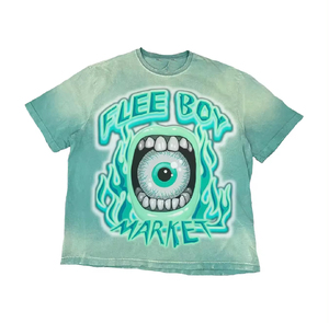 T-shirts graphiques oversize pour hommes 100% coton lourd style streetwear avec col épais motif de caractère Boxy Fit - Product Image 2