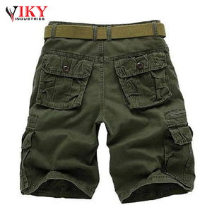 Short cargo pour l'extérieur en coton sergé léger avec plusieurs poches zippées Short cargo BY VIKY INDUSTRIES - Product Image 2
