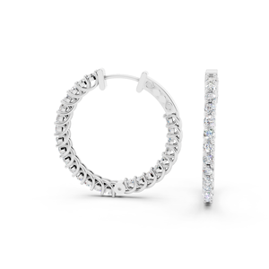 ต่างหูเพชร Moissanite ทรง g สี - Product Image 1