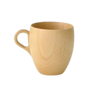 Tasse en bois massif naturel faite à la main de style américain Design classique pour le thé Bière Vin Lait Café Boissons chaudes pour la cuisine