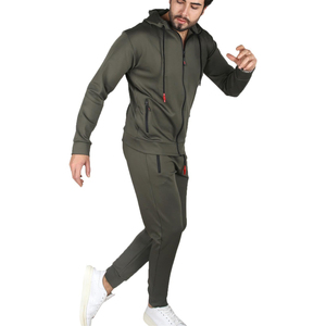 ชุดวอร์มเข้ารูปสำหรับผู้ชายชุดวอร์มผ้าโพลีเอสเตอร์แขนยาวสำหรับฝึกซ้อมทำจากผ้าโพลีเอสเตอร์ - Product Image 4