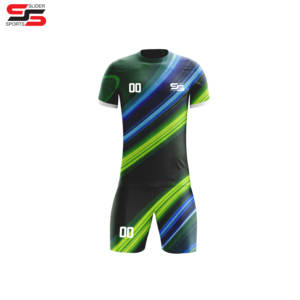 เสื้อเจอร์ซีย์ฟุตบอลอินเทรนด์ชุดฟุตบอลแขนสั้นชุดฟุตบอลกางเกงขาสั้นฝึกซ้อมฟุตบอล - Product Image 4