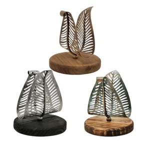 Servilletas de Metal de superventas, cesta coleccionable, soporte de tejido único, Base de pie, accesorios de vajilla - Product Image 2