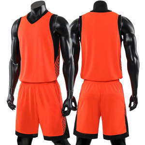 Ensemble de maillots de basket-ball réversibles personnalisés de dernière génération pour unisexe, 100% polyester respirant et à séchage rapide - Product Image 2